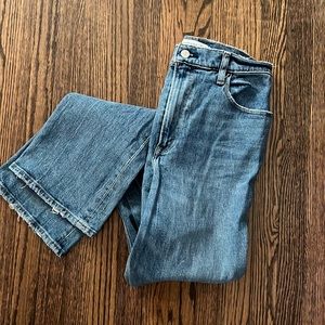 Abercrombie & Fitch Light Wash Ultra High-Rise 70's Vintage Flare